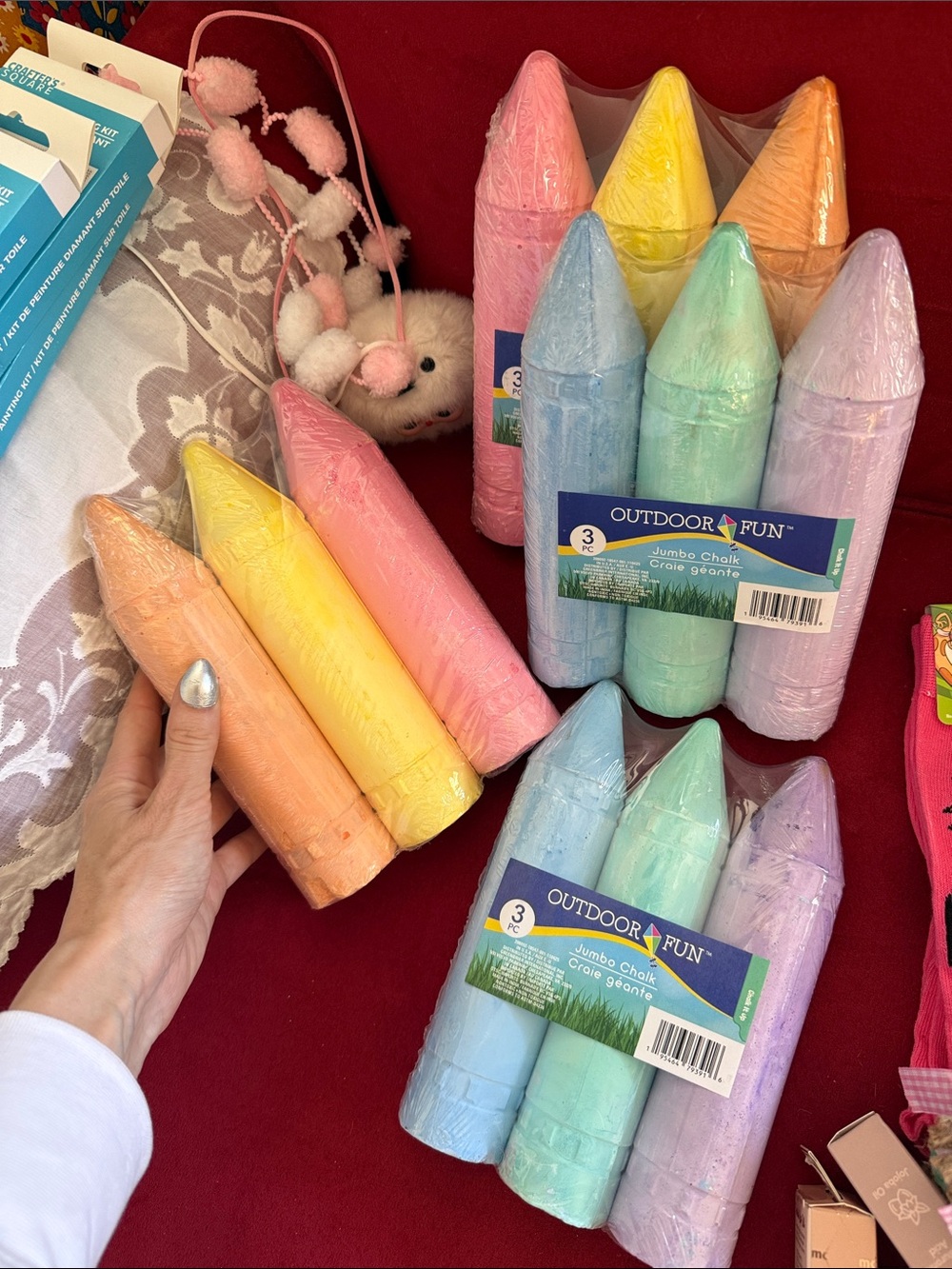 JUMBO Outdoor Fun Jumbo Chalk Set - Pastel Multi-Color